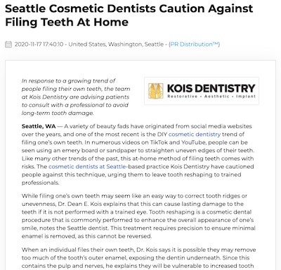 Seattle-Cosmetic-Dentists-Explains-Dangers-of-Filing-Teeth-At-Home